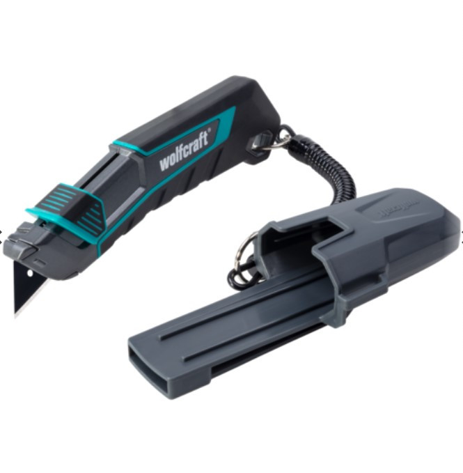 CUTER DE CUCHILLA TAPEZOIDAL CON ESTUCHE PRO SAFE