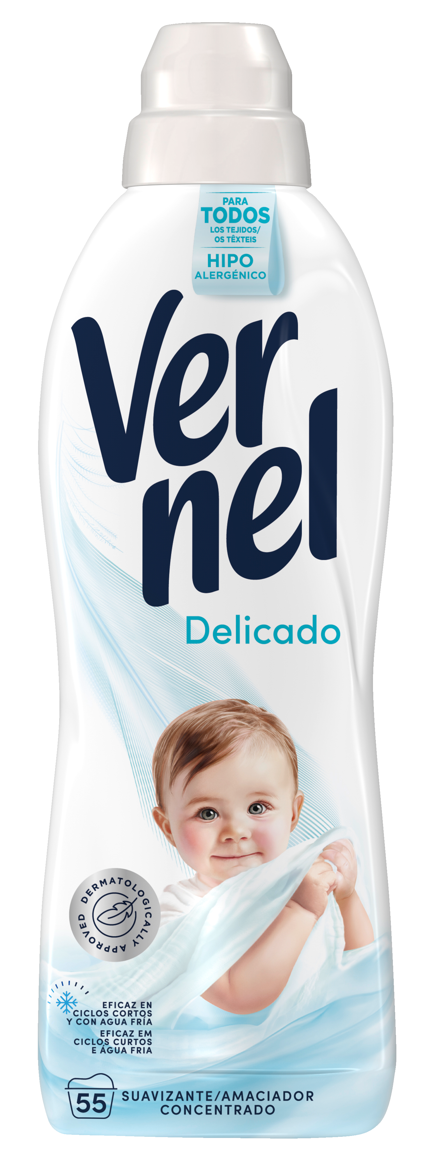 SUAVIZANTE VERNEL CONCENTRADO DELICADO 55 DOSIS
