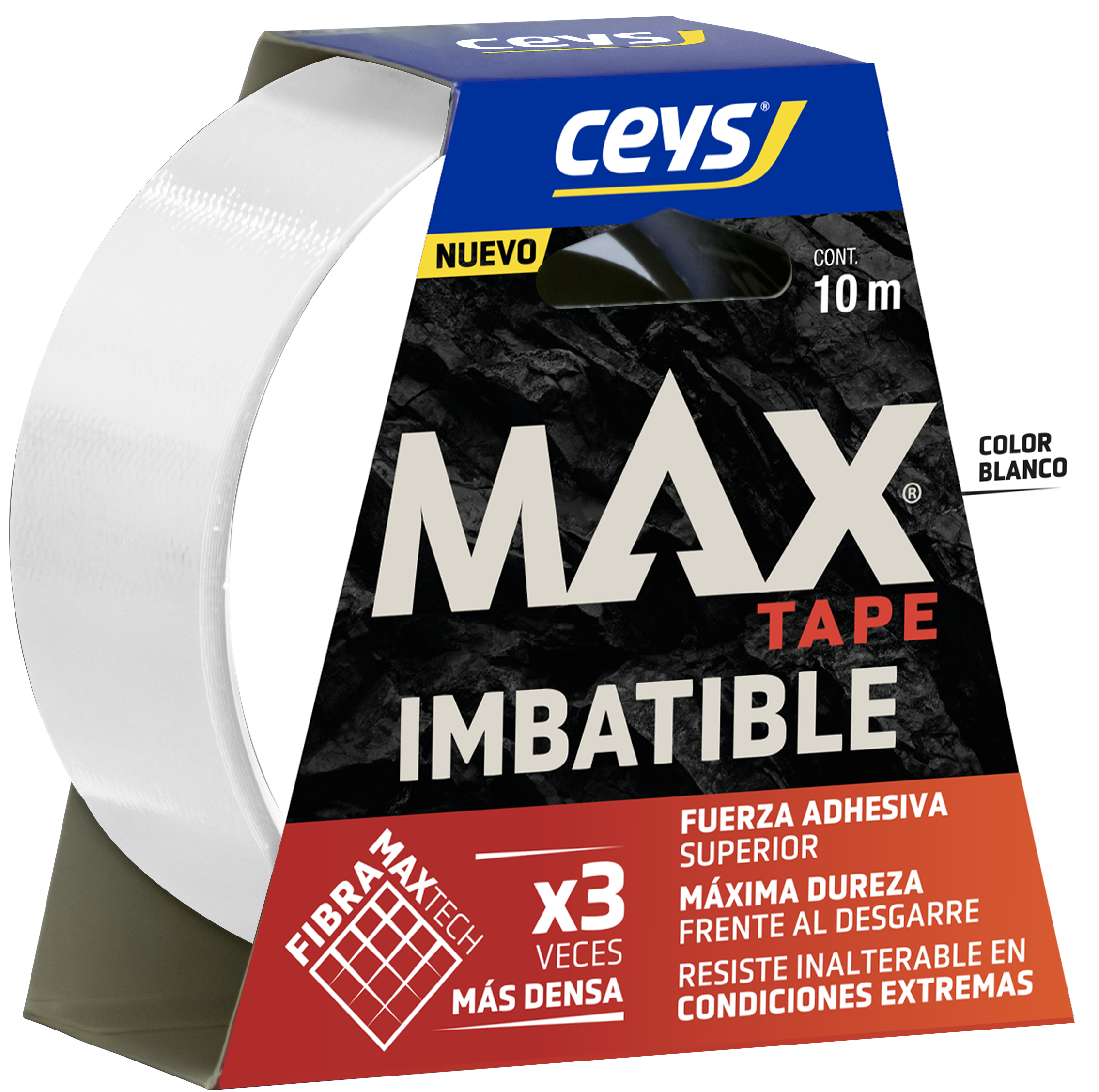 CINTA AMERICANA MAX TAPE 10M X 48MM BLANCO