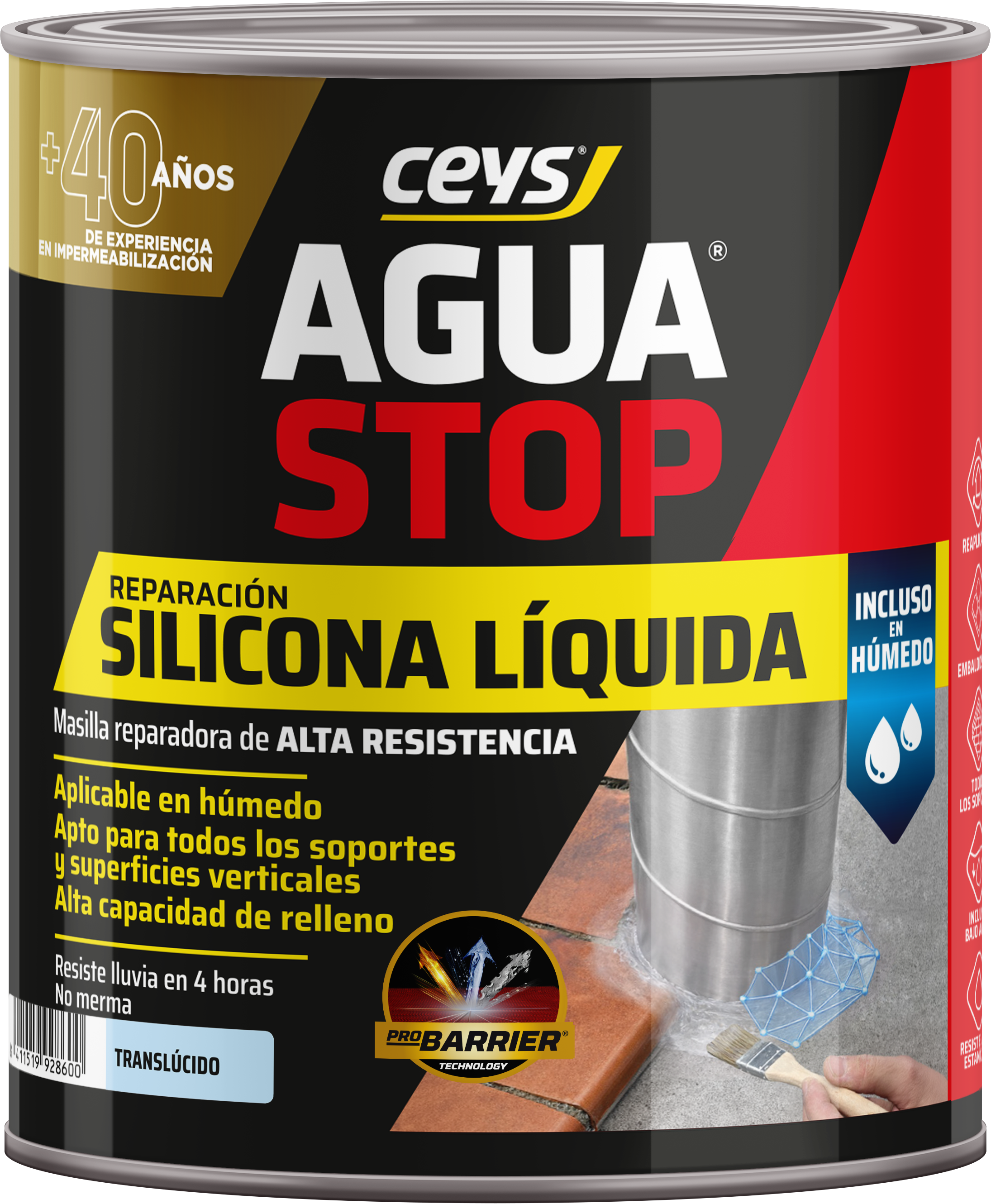 SILICONA LIQUIDA AGUASTOP 750 GR TRANSPARENTE