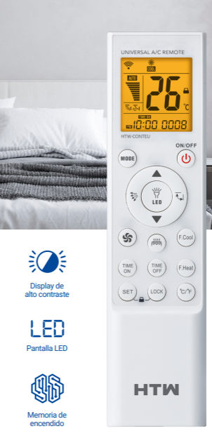 MANDO UNIVERSAL AIRE ACONDICIONADO SPLIT