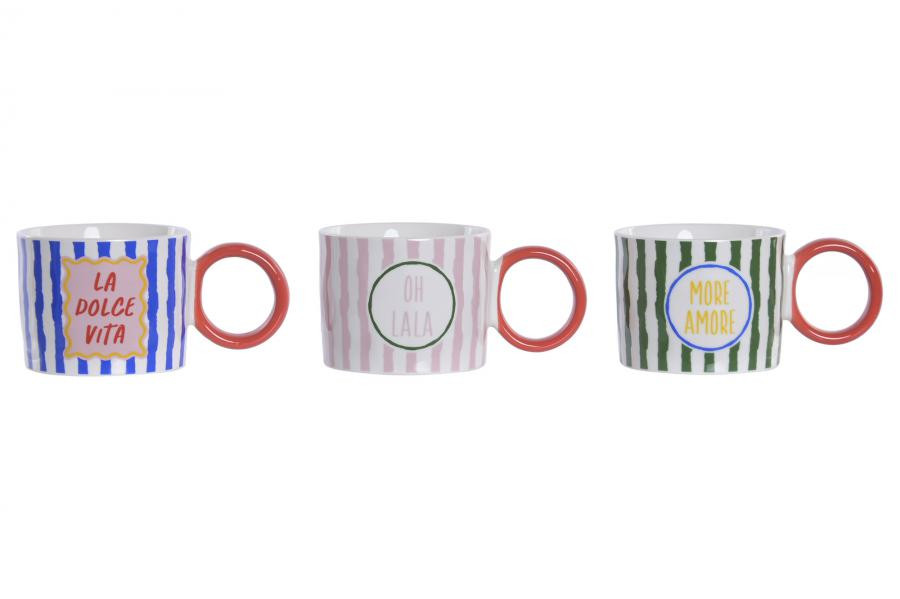 MUG PORCELANA 370ML SURTIDO