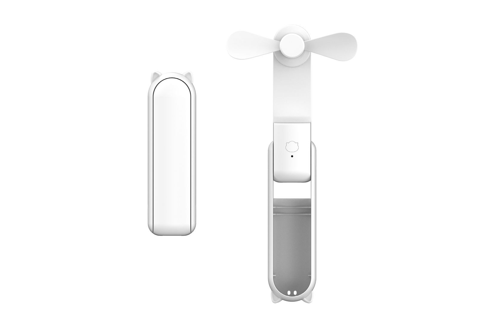 POWERBANK CON VENTILADOR INTEGRADO BLANCO 1200 MAH Y 3 VELOCIDADES