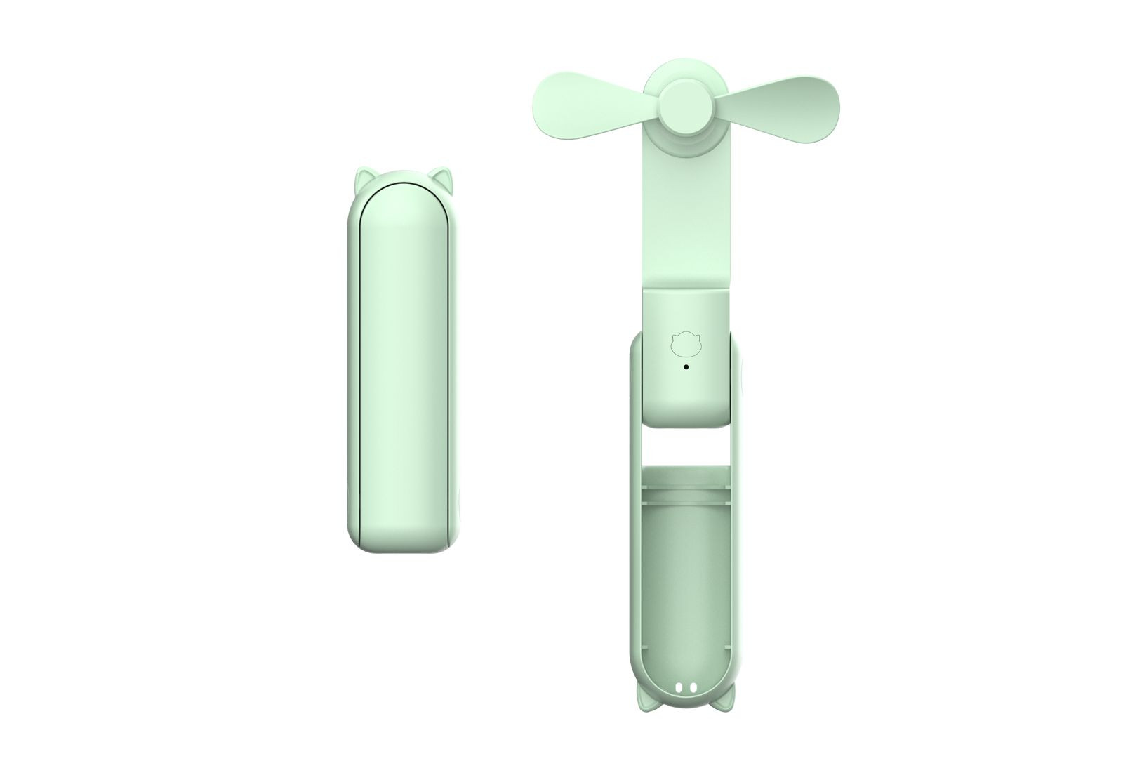 POWERBANK CON VENTILADOR INTEGRADO VERDE 1200 MAH Y 3 VELOCIDADES