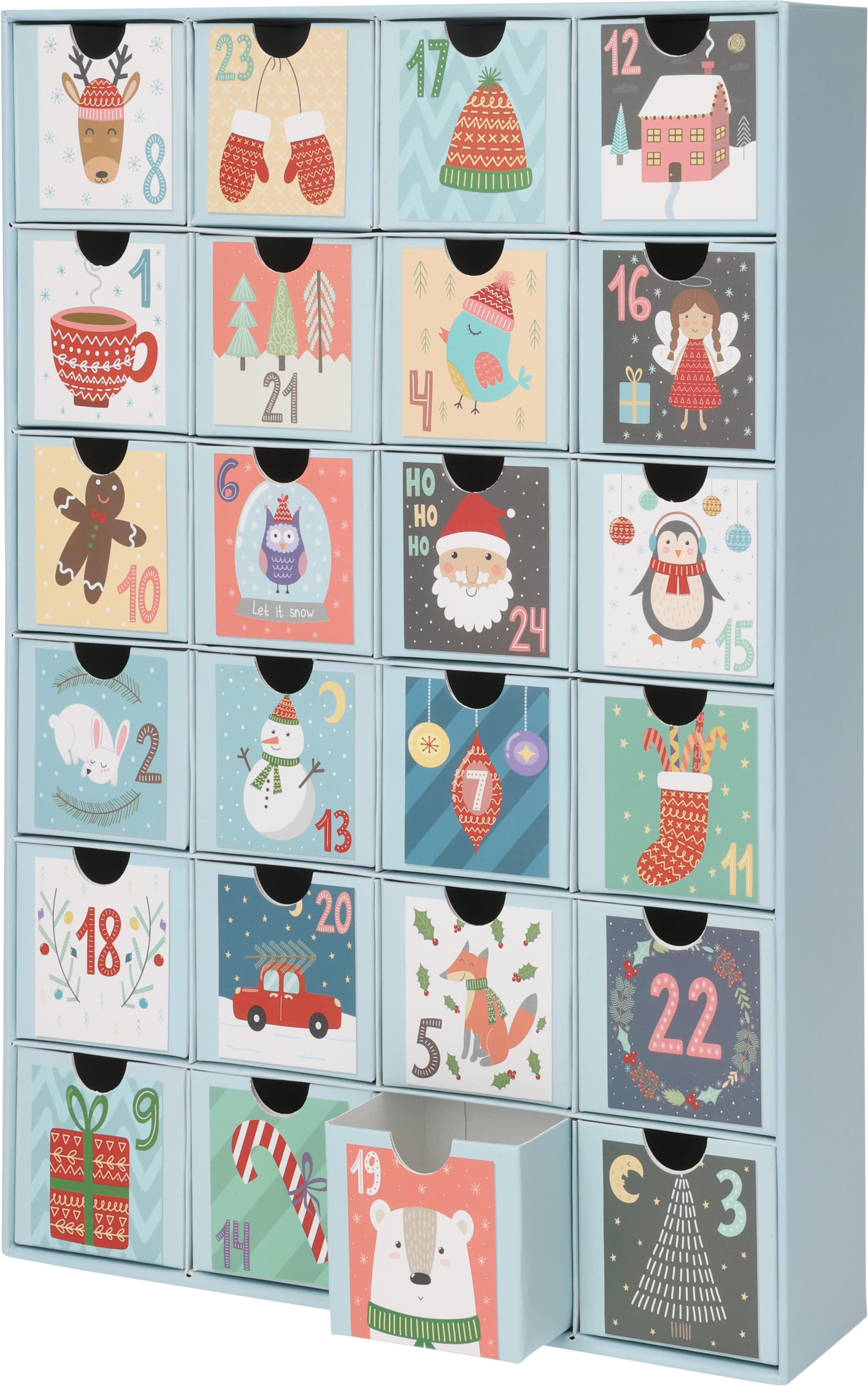 CALENDARIO ADVIENTO NAVIDAD 38CM