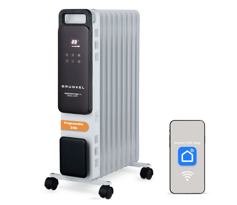 RADIADOR ACEITE DIGITAL WIFI 2000W 9 ELEMENTOS