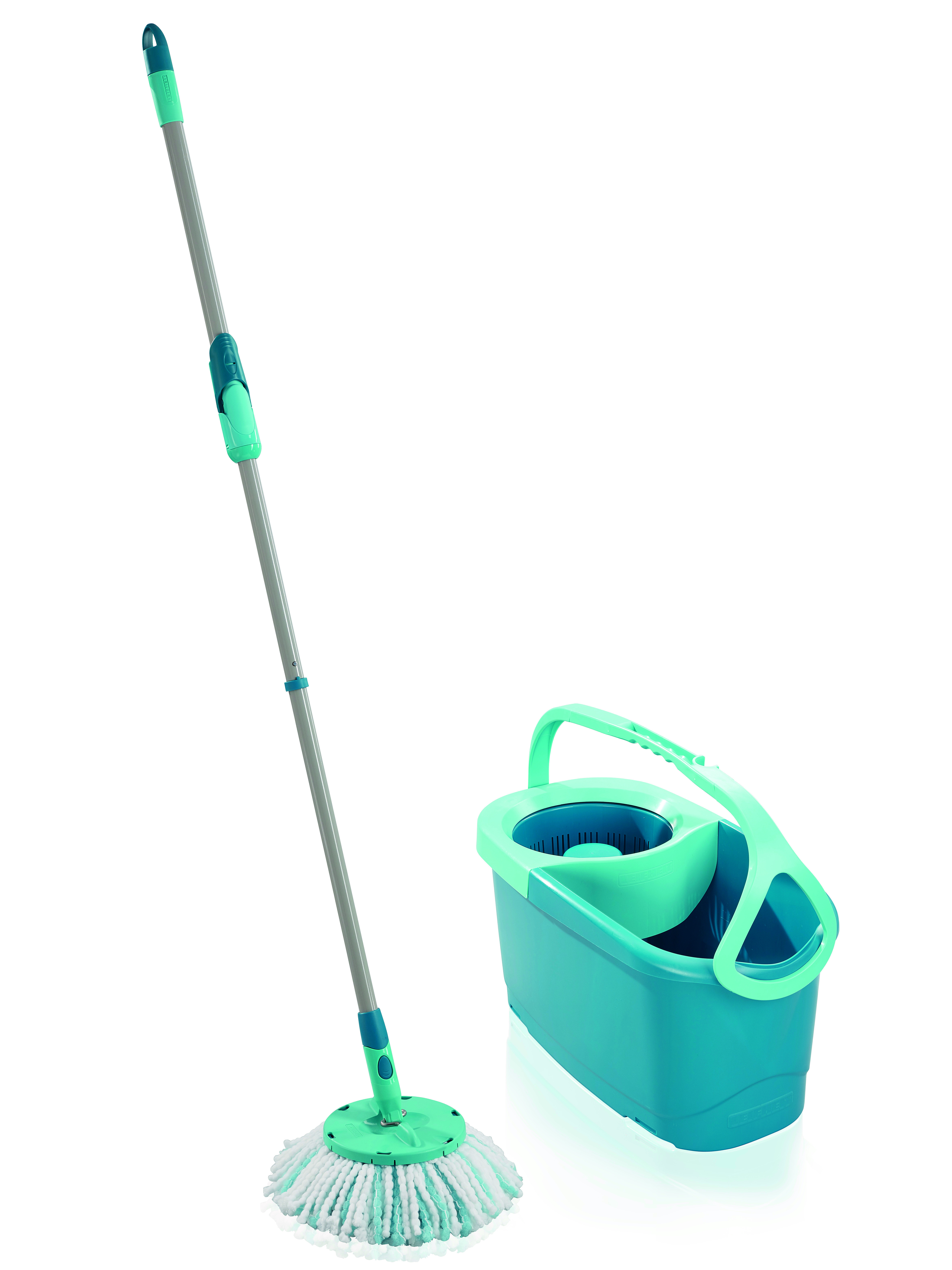 CUBO CON ESCURRIDOR 6 L CENTRIFUGO CLEAN TWIST DISC MOP CON FREGONA