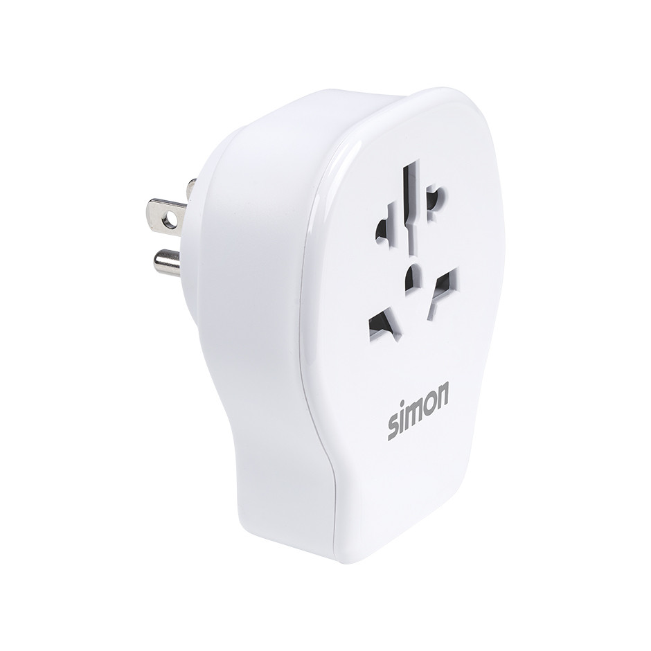 ADAPTADOR ENCHUFE VIAJE UNIVERSAL USB A+ 2 USB C 20W BLANCO USA