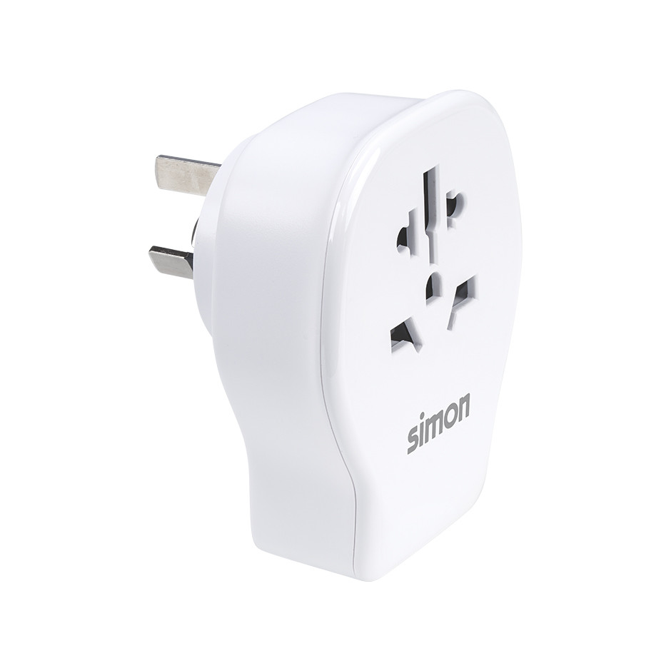 ADAPTADOR ENCHUFE VIAJE UNIVERSAL USB A+ 2 USB C 20W BLANCO CHINA