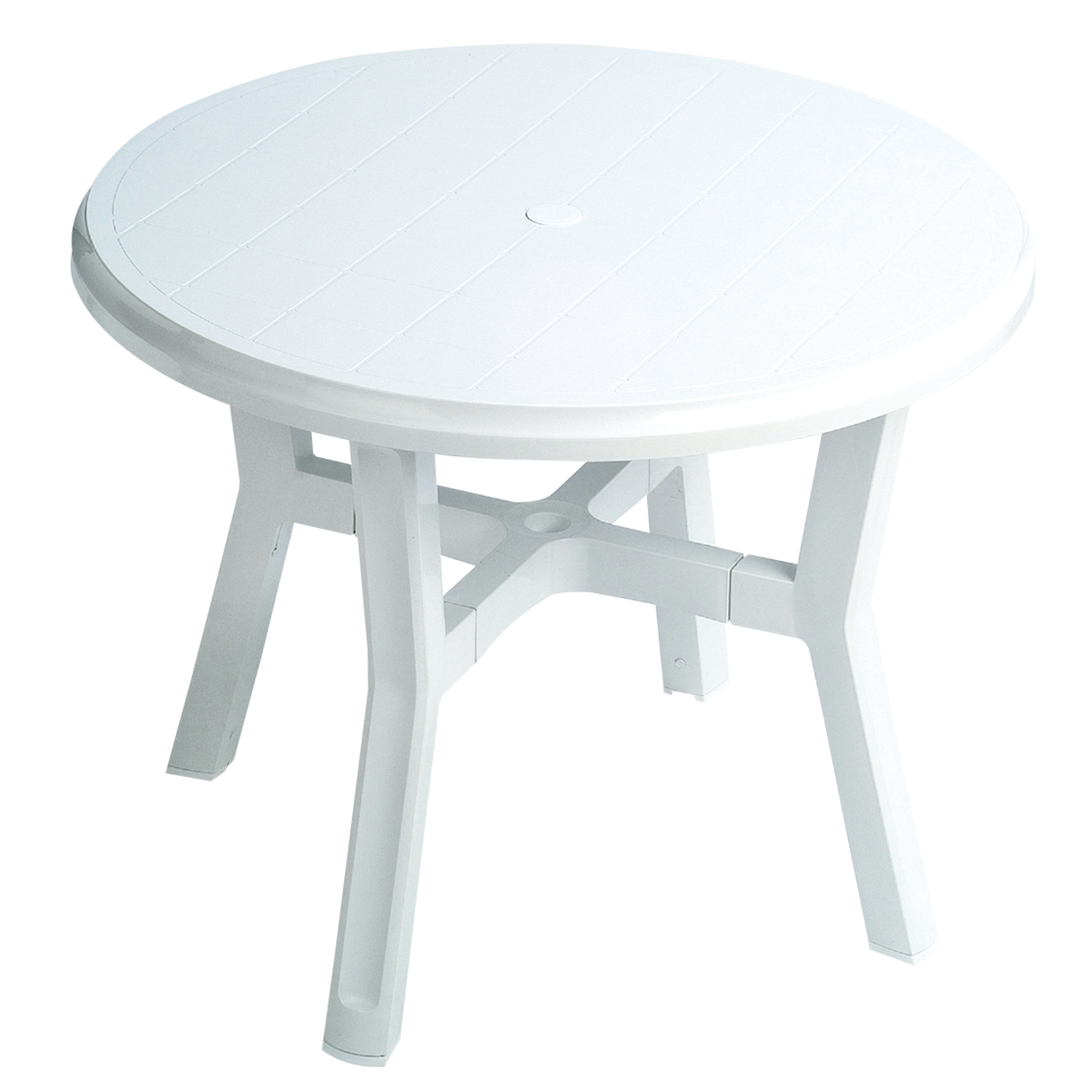 MESA REDONDA BLANCA Ø 95 CM