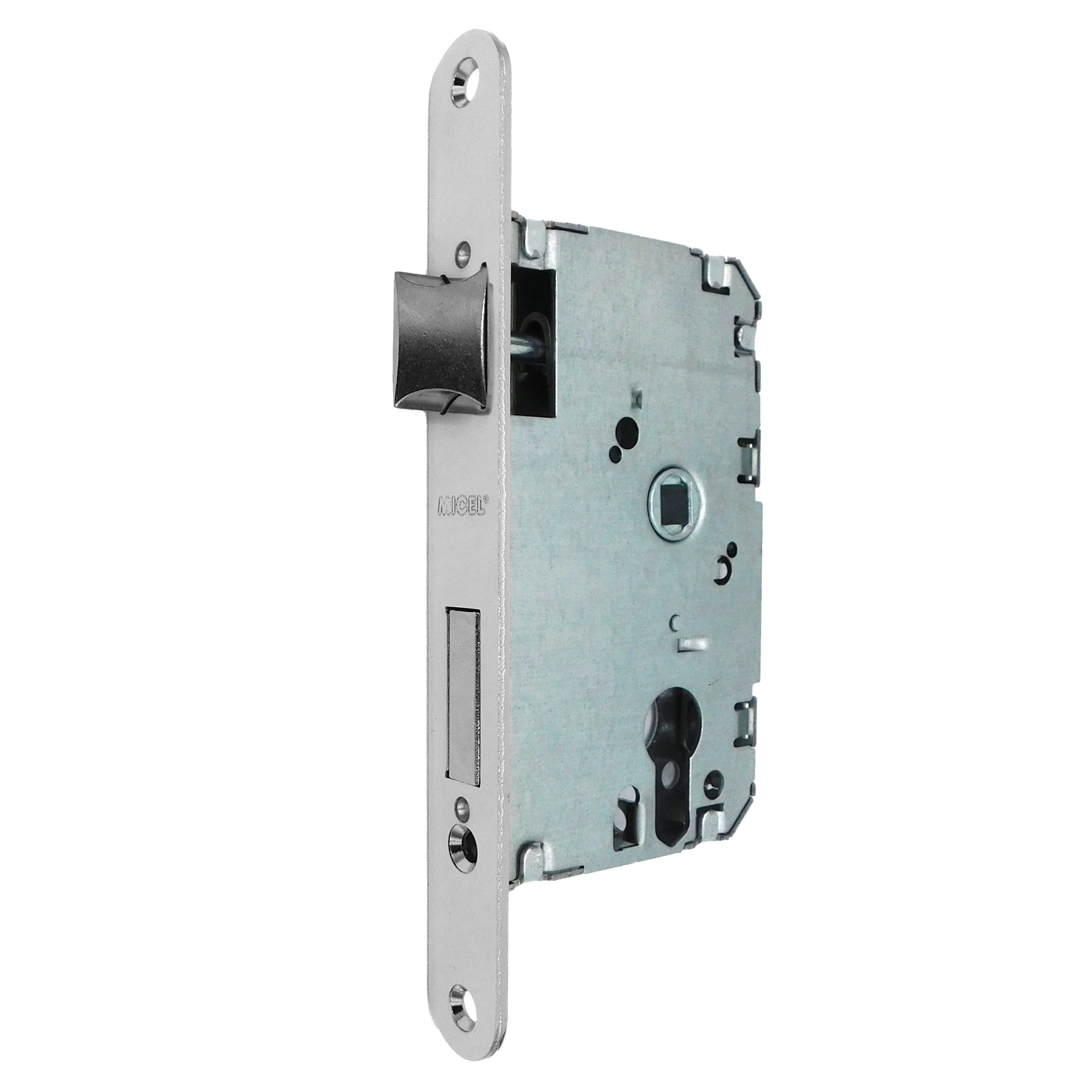 CERRADURA EMBUTIR CANTO REDONDO CRE03 40/47MM NIQUEL SATIN SIN CILIN