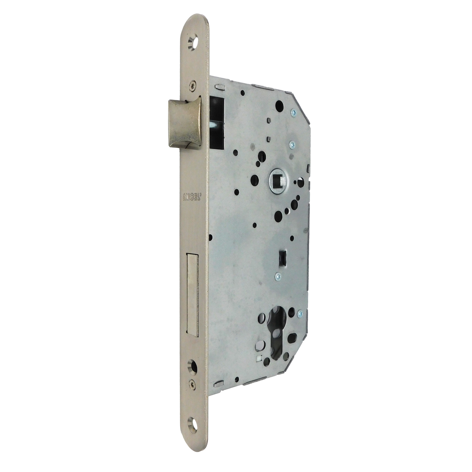 CERRADURA EMBUTIR CANTO REDONDO CRE06 60/85MM NIQUEL SATIN SIN CILIN