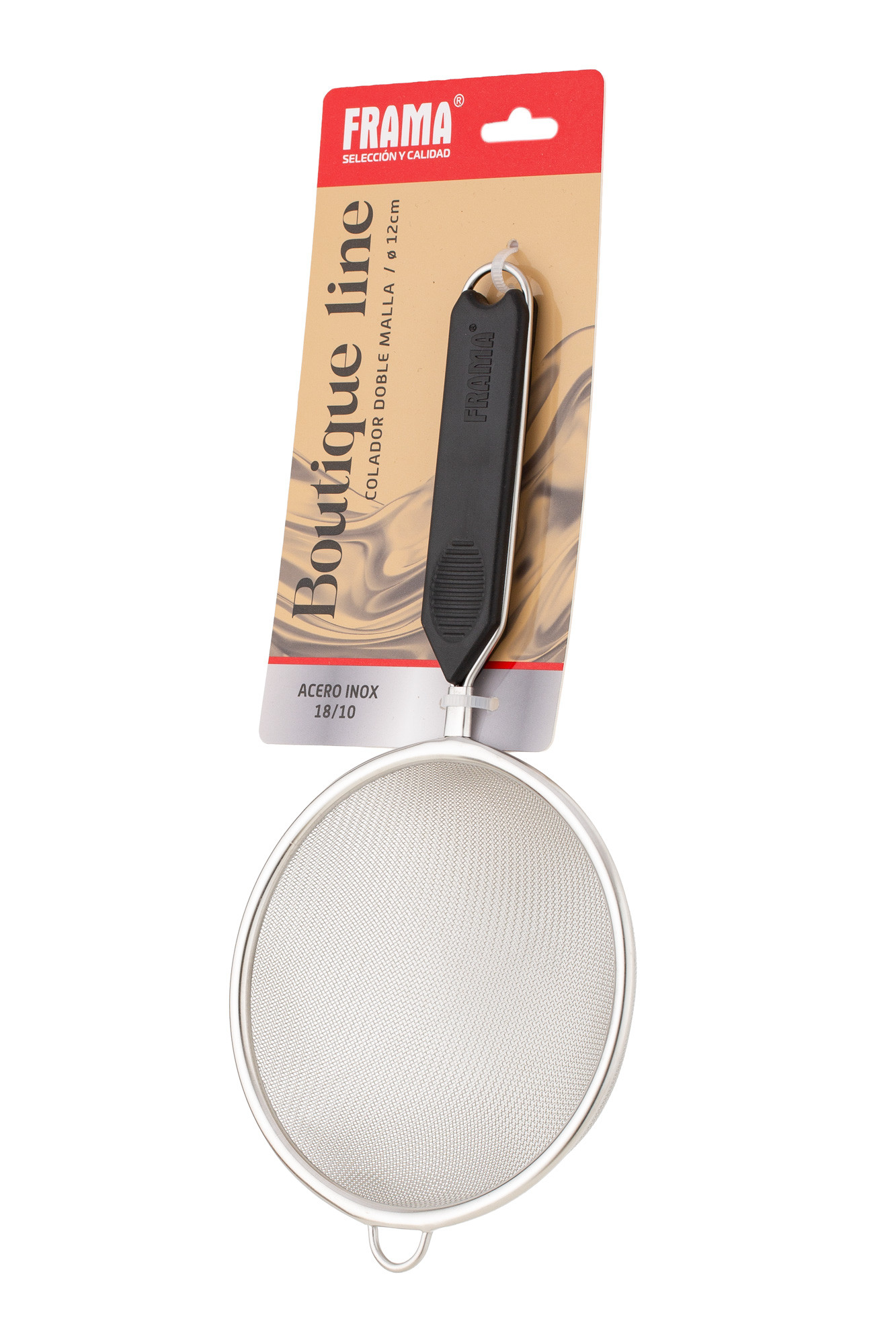COLADOR INOX DOBLE MALLA 12CM