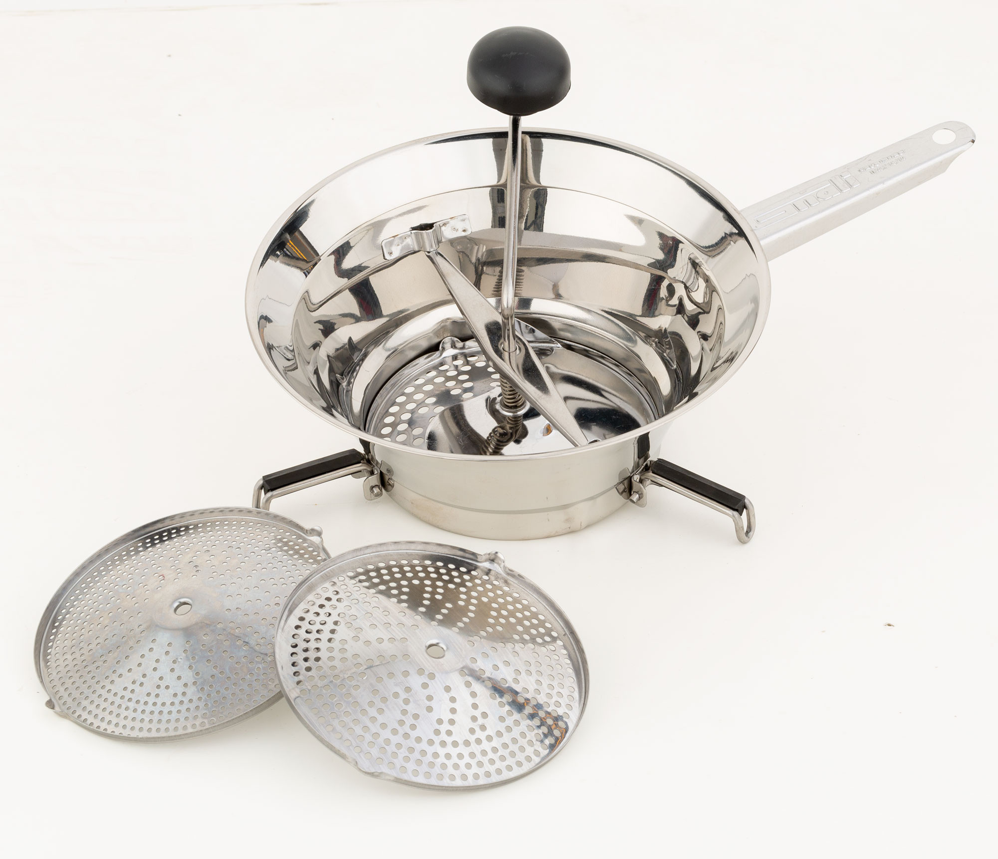 PASAPURES INOX CON SOPORTE 24CM