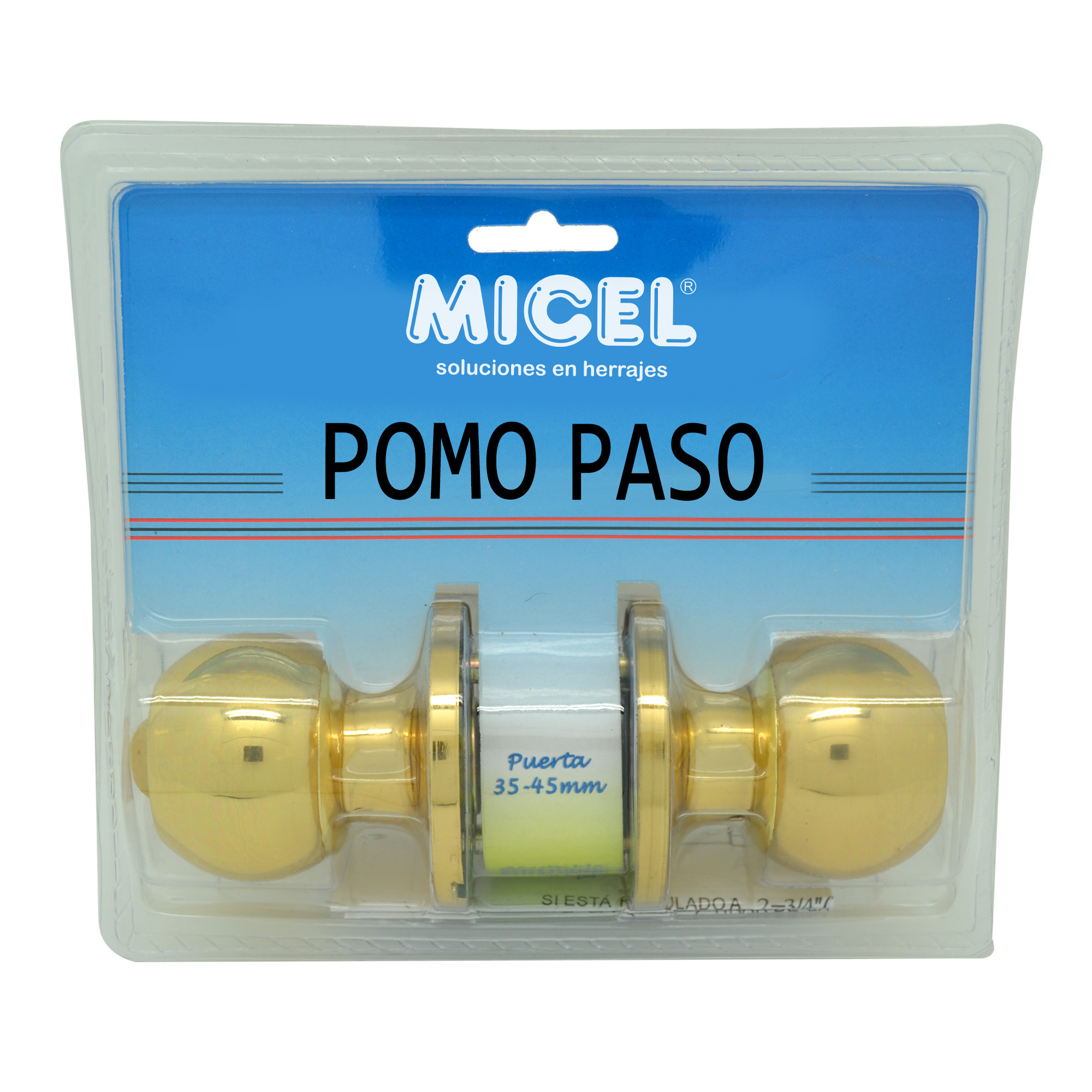 POMO PUERTA BOLA PASO PP07 LATON PULIPO