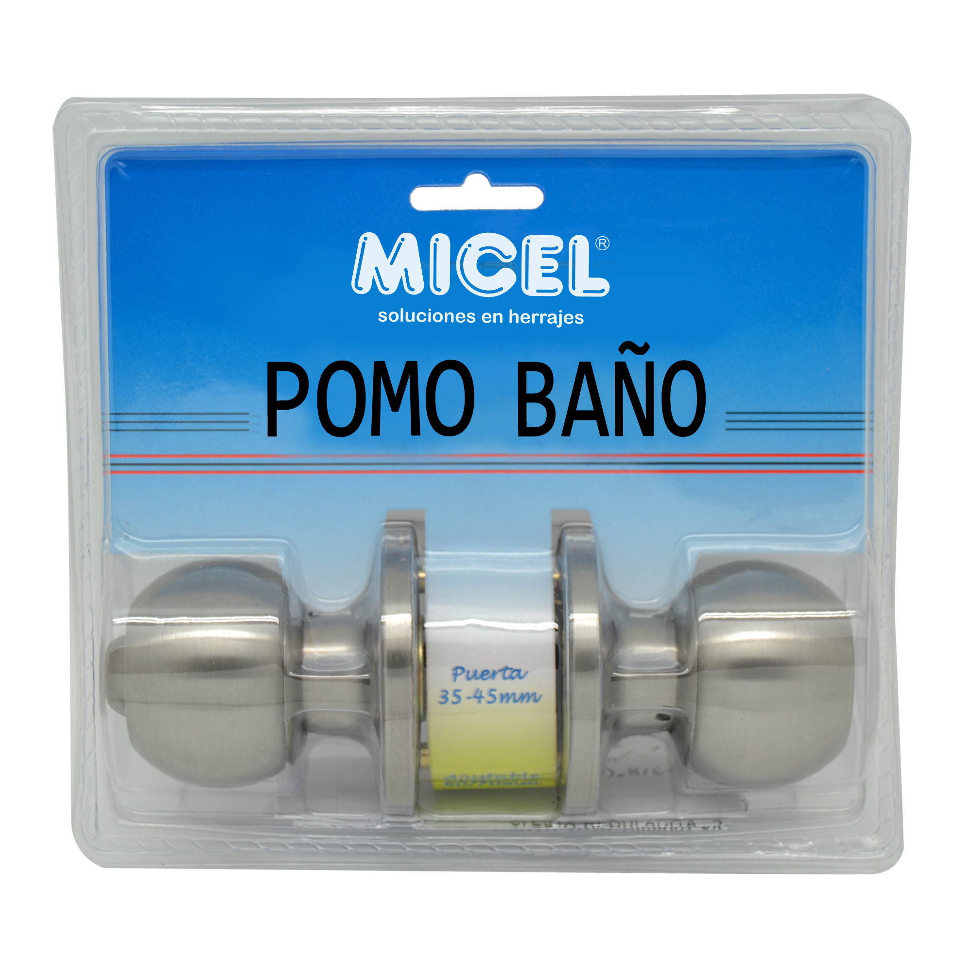 POMO PUERTA BOLA BAÑO PP07 INOX