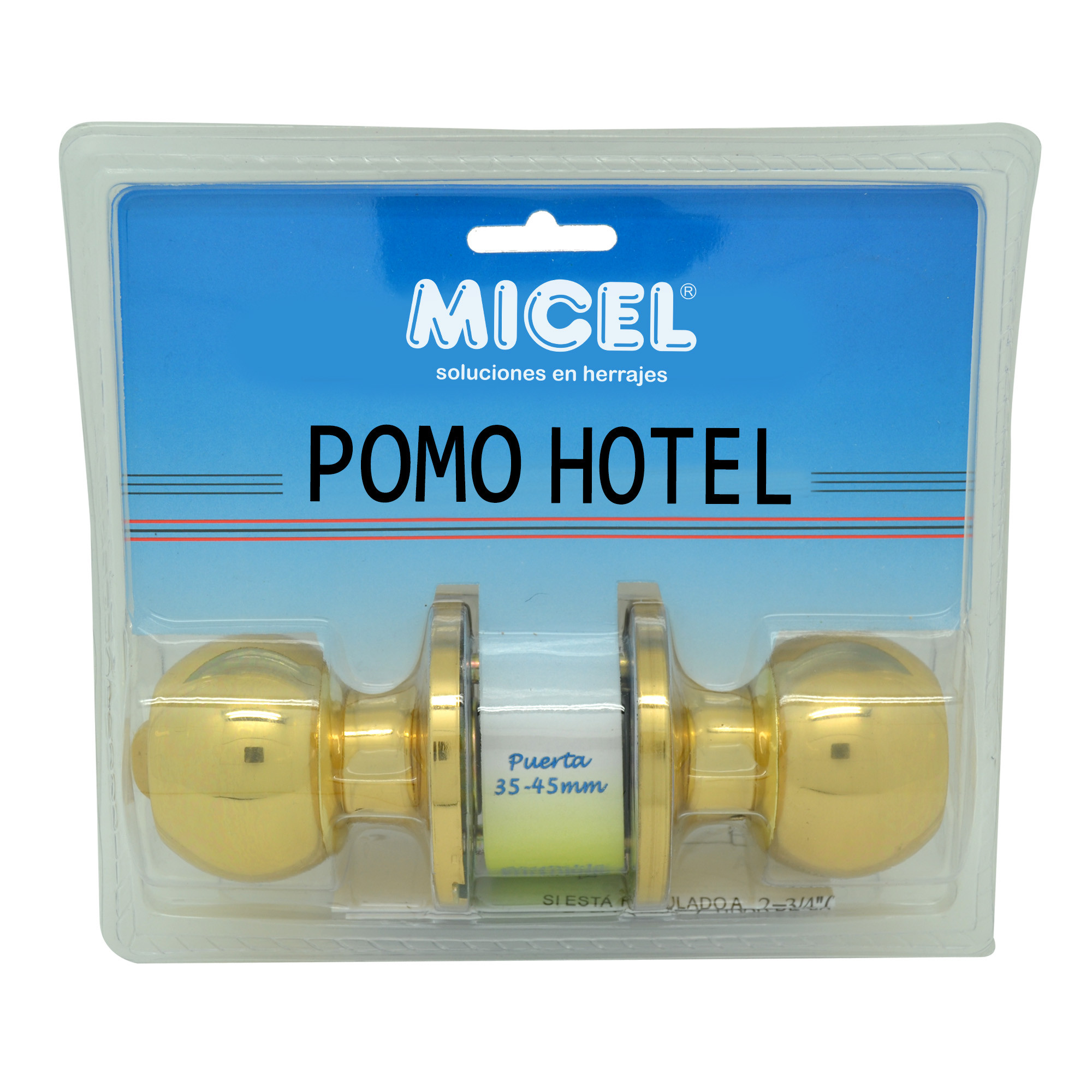 POMO PUERTA BOLA HOTEL PP07 LATON PULIDO