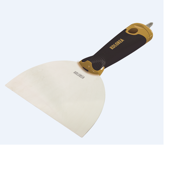 ESPATULA PINTOR PLADUR INOXIDABLE PRO CON DESTORNILLADOR 12 CM