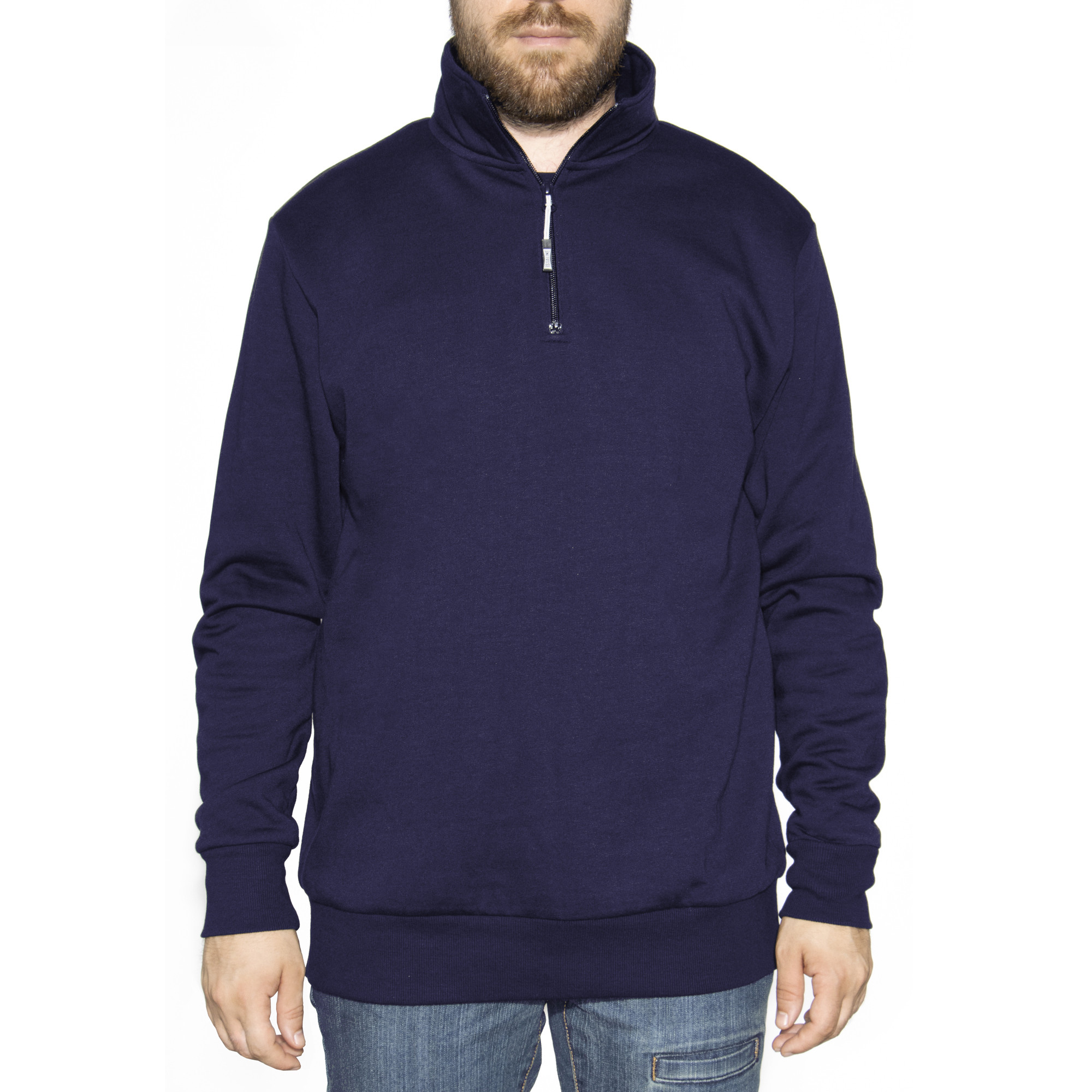 SUDADERA MEDIA CREMALLERA VERENA NEW AZUL TALLA M