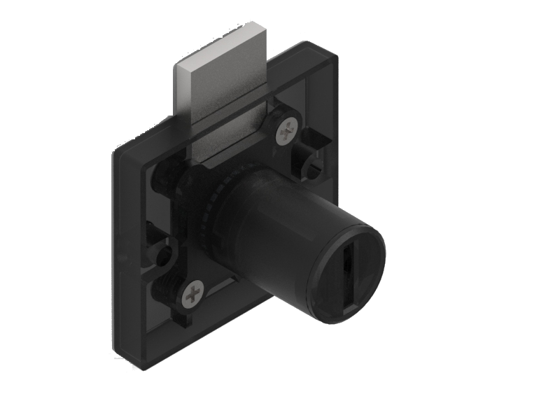 CERRADURA SOBREPONER CAJON LLAVES IGUALES S268 NEGRO 12 UNIDADES