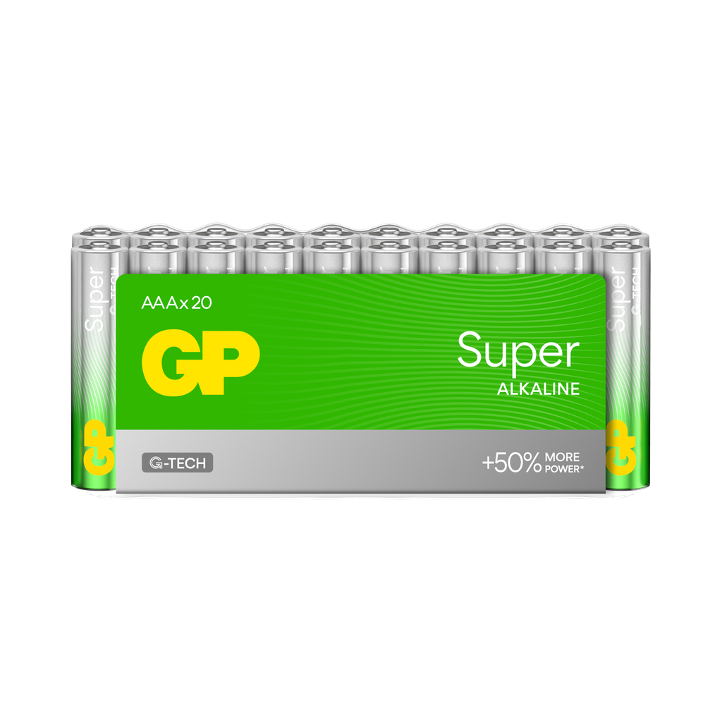 PILA ALCALINA SUPER LR03 AAA 20 UNID