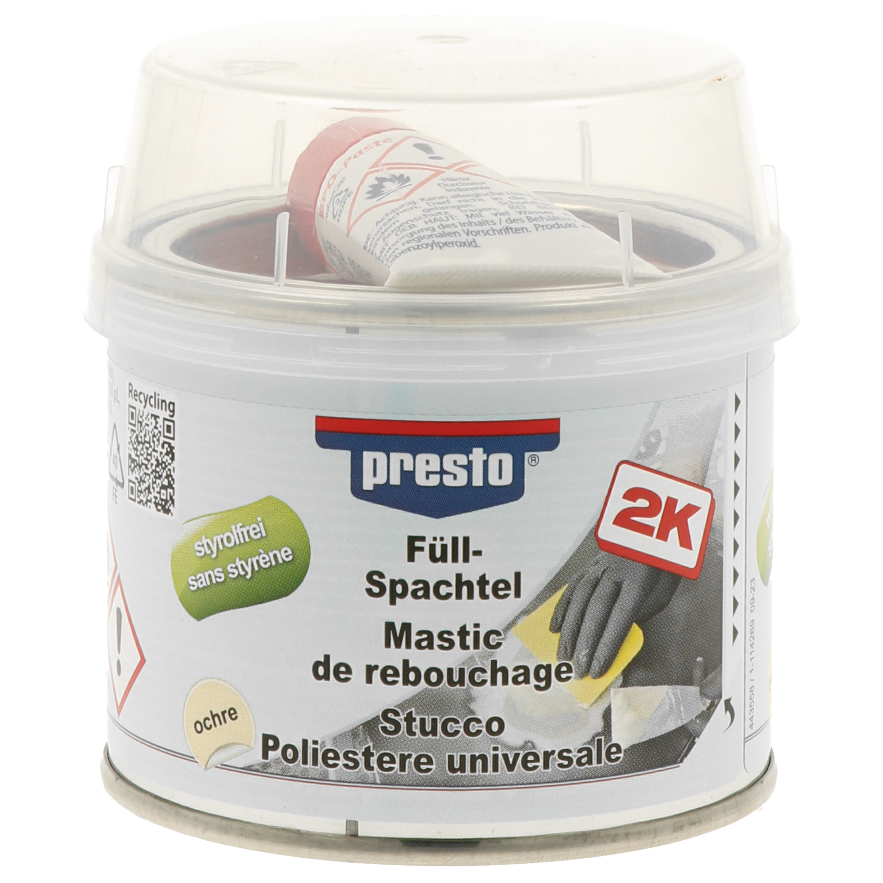 MASILLA REPARACION UNIVERSAL RELLENO SIN ESTIRENO 250 GR