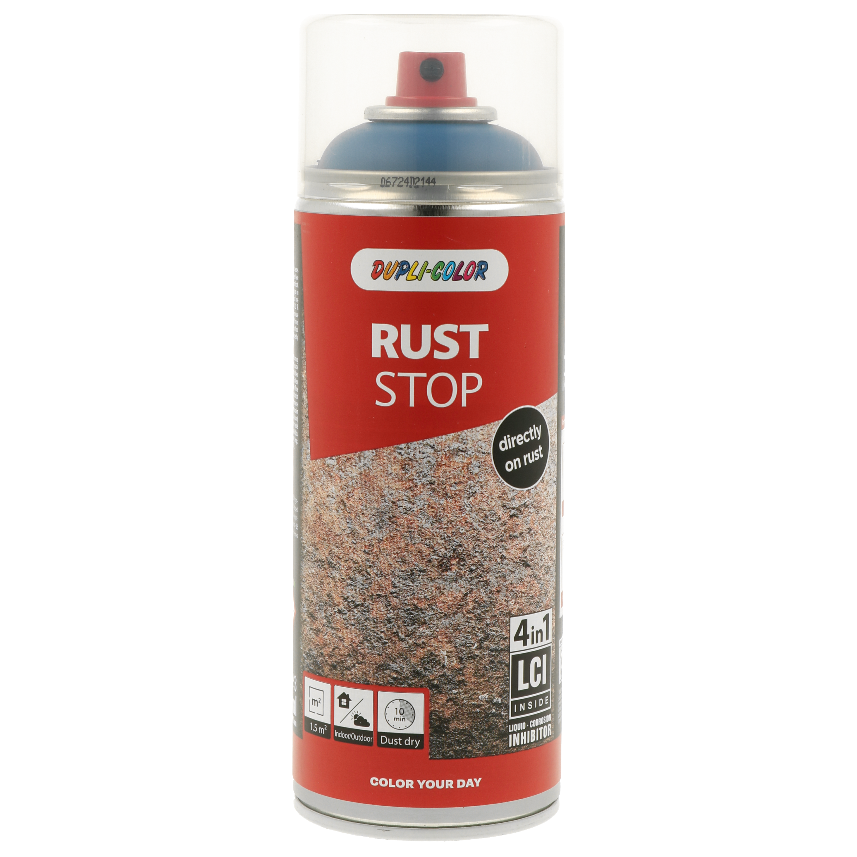 PINTURA ANTIOXIDANTE SPRAY RUST STOP SATINADO 400 ML RAL 5010 AZUL GENCIANA