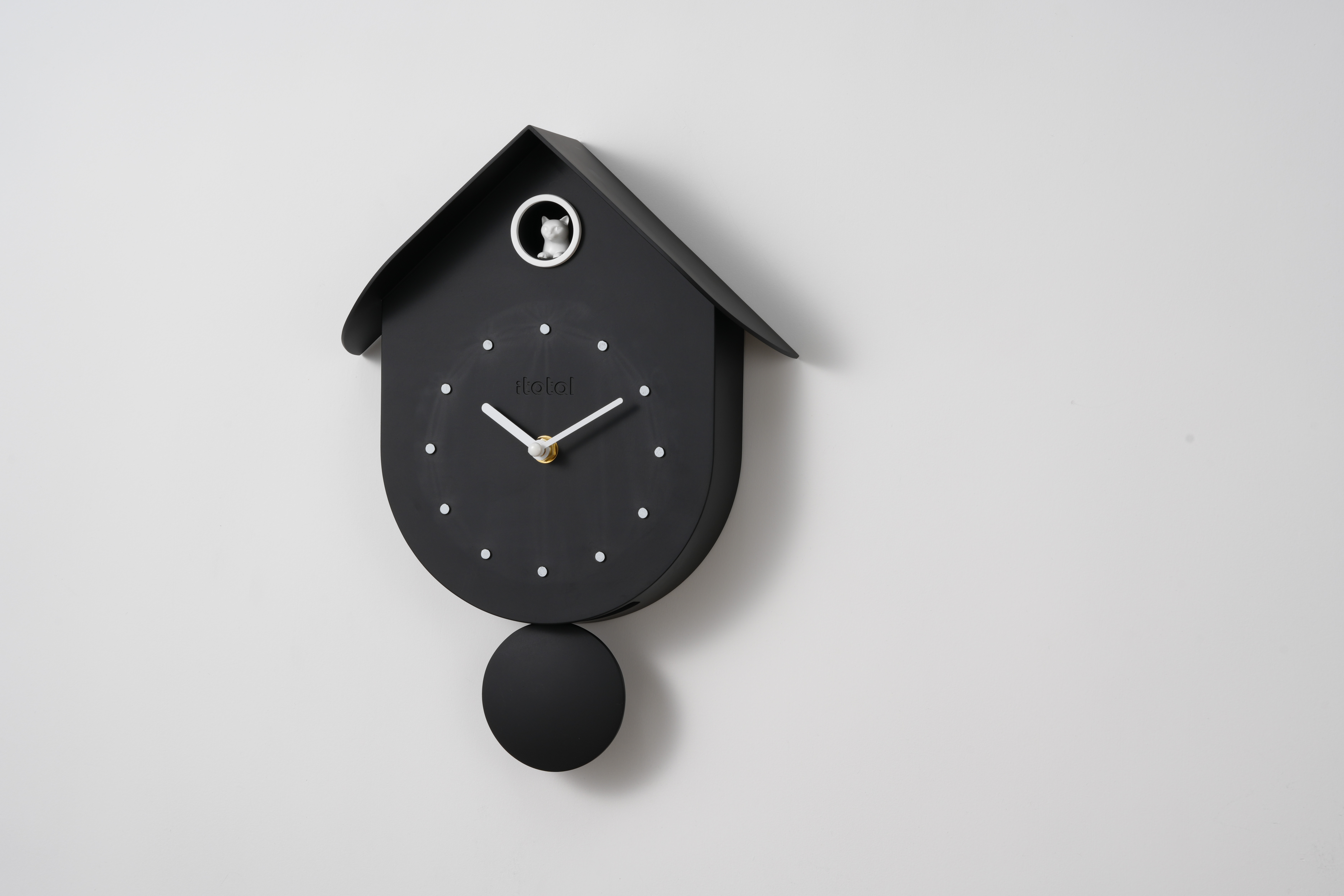 RELOJ DE CUCO GATO NEGRO
