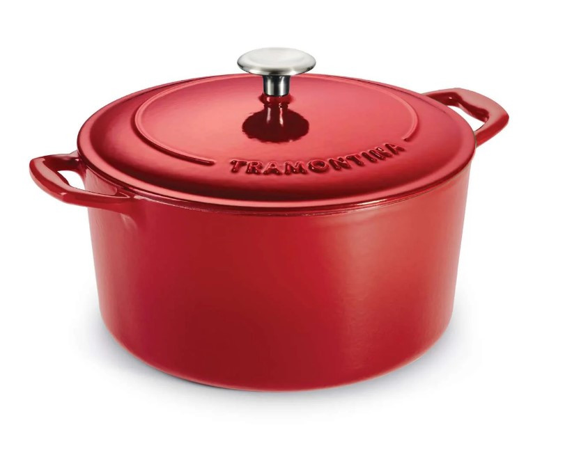 OLLA DE HIERRO FUNDIDO ESMALTADO 28CM 6,2L ROJO