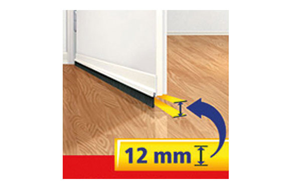 BARRA PUERTA PVC 1M X 37MM BLANCO