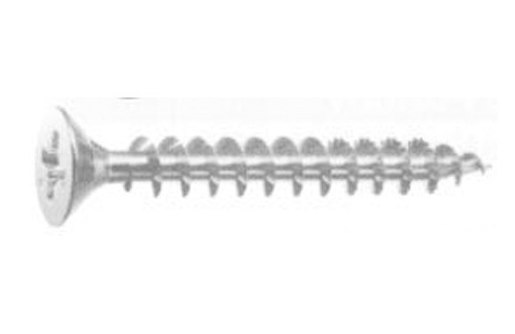TIRAFONDO MADERA CABEZA PLANA POZI BICROMATADO 5X 40 (22) CAJA PROFESIONAL