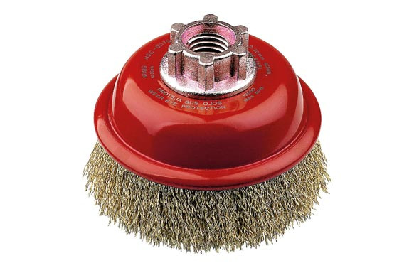 CEPILLO TAZA PUA ONDULADA LATONADA M14 Ø 75/0,30
