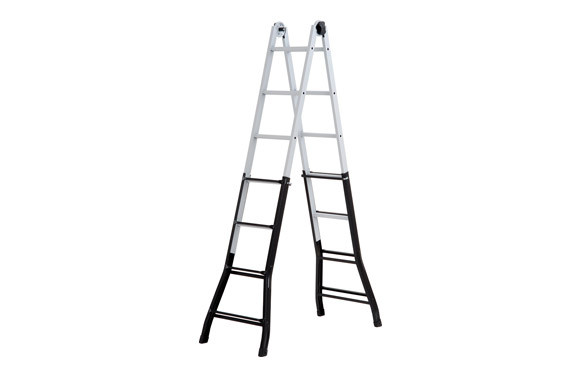 ESCALERA TELESCOPICA ACERO 4+5 PELDAÑOS