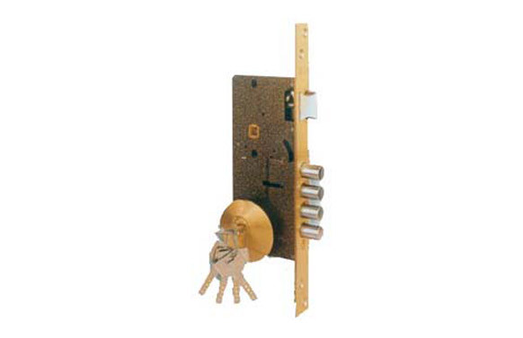 CERRADURA SEGURIDAD LATON GOLPE Y LLAVE 700B/50-DS15/70D