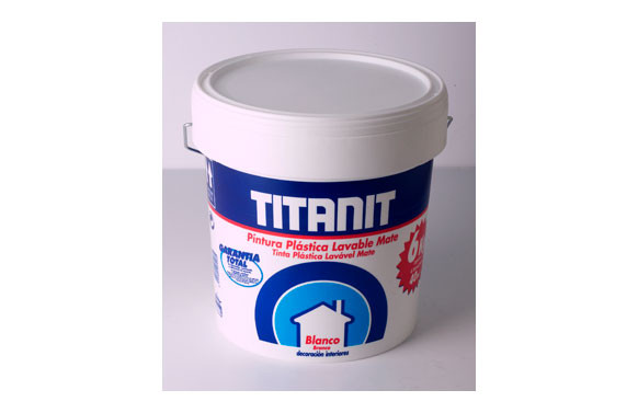 PINTURA PLASTICA BLANCO MATE TITANIT 750 ML