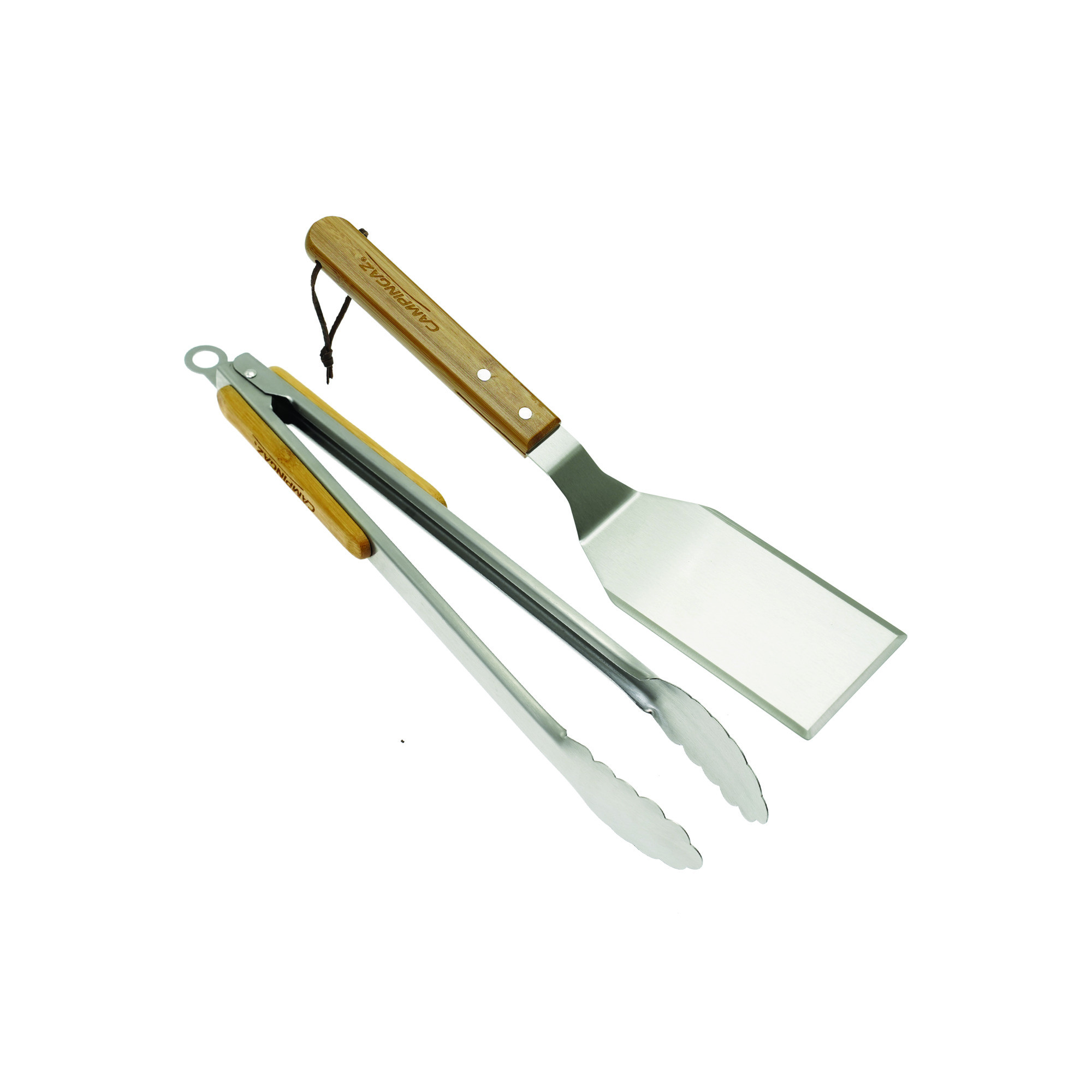 ESPATULA + PINZA UNIVERSAL MANGO MADERA