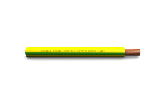 CABLE CONEXION H07V-K 1X1.5 AMARILLO / VERDE