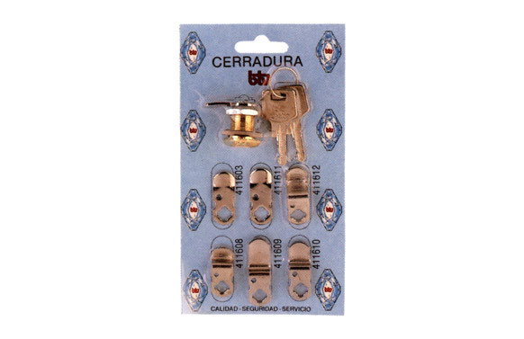 CERRADURA P/BUZON KIT-1 CROMO