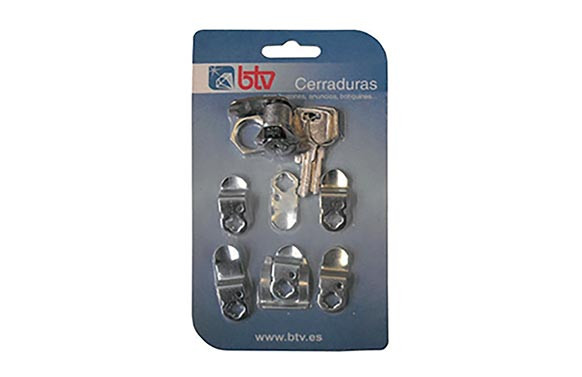 CERRADURA P/BUZON CARTERO KIT-1 CROMO