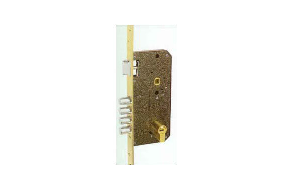 CERRADURA SEGURIDAD LATON GOLPE Y LLAVE 700B/50-DS15/60