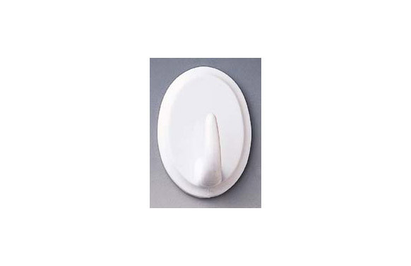 COLGADOR ADHESIVO (BL 2 U) BLANCO