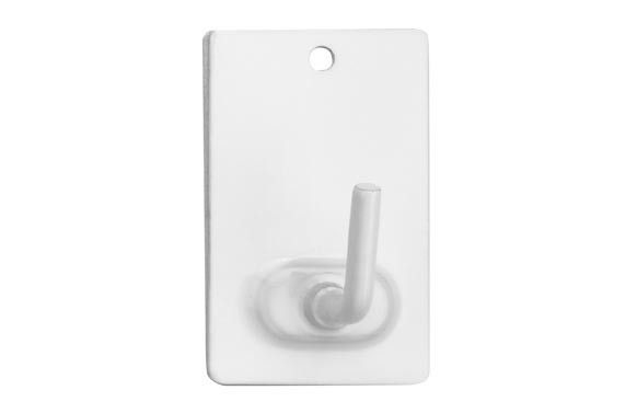 COLGADOR ADHESIVO (BL 2 U) BLANCO