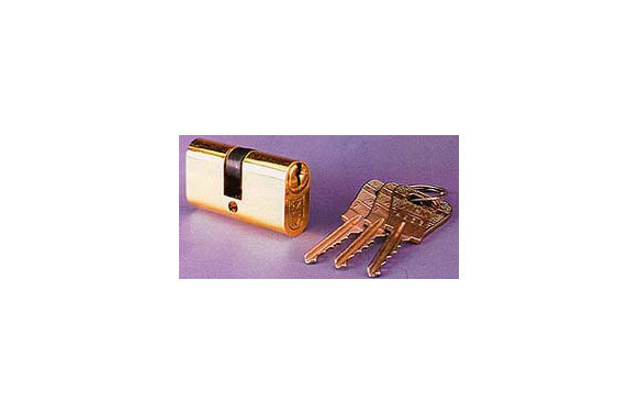 CILINDRO OVAL OV LATON LLAVE SERRETA 26-26 LLAVES IGUALES