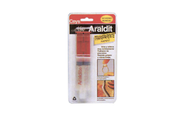 ADHESIVO ARALDIT RAPIDO 24ML TRANSPARENTE JERINGA