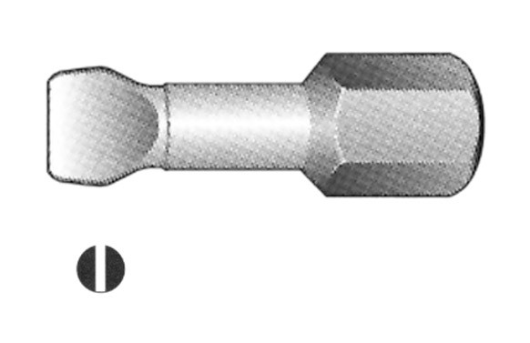 PUNTA ATORNILLAR PLANA S.TORSION 0.5X4.0 (3 UNIDADES)
