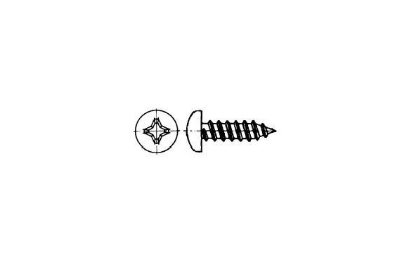 TORNILLO PARKER INOX DIN 7981 4.8-10X1\"