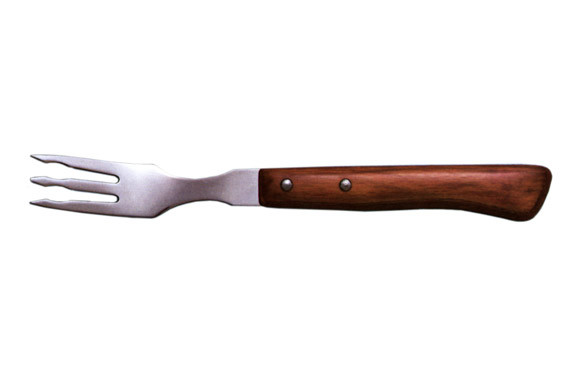 TENEDOR CHULETERO M/MADERA 9 CM