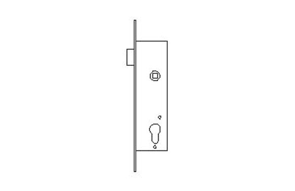 CERRADURA PUERTA METALICA SERIE 2210 2219/ 25-3AI