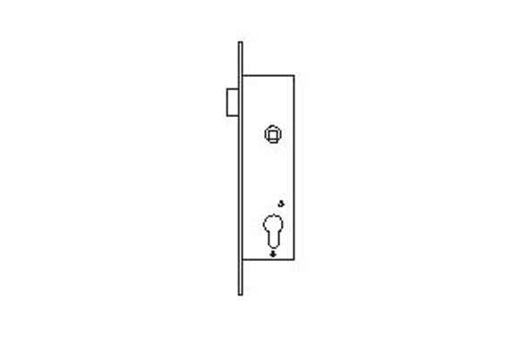 CERRADURA PUERTA METALICA SERIE 2210 4219/ 30-3AI SIN CILINDRO CERRADERO