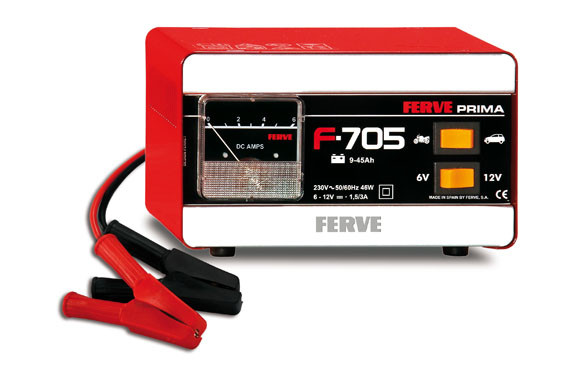 CARGADOR BATERIA PRIMA DE 9 A 45 AH. 6 - 12 V / 1,5 - 3 A